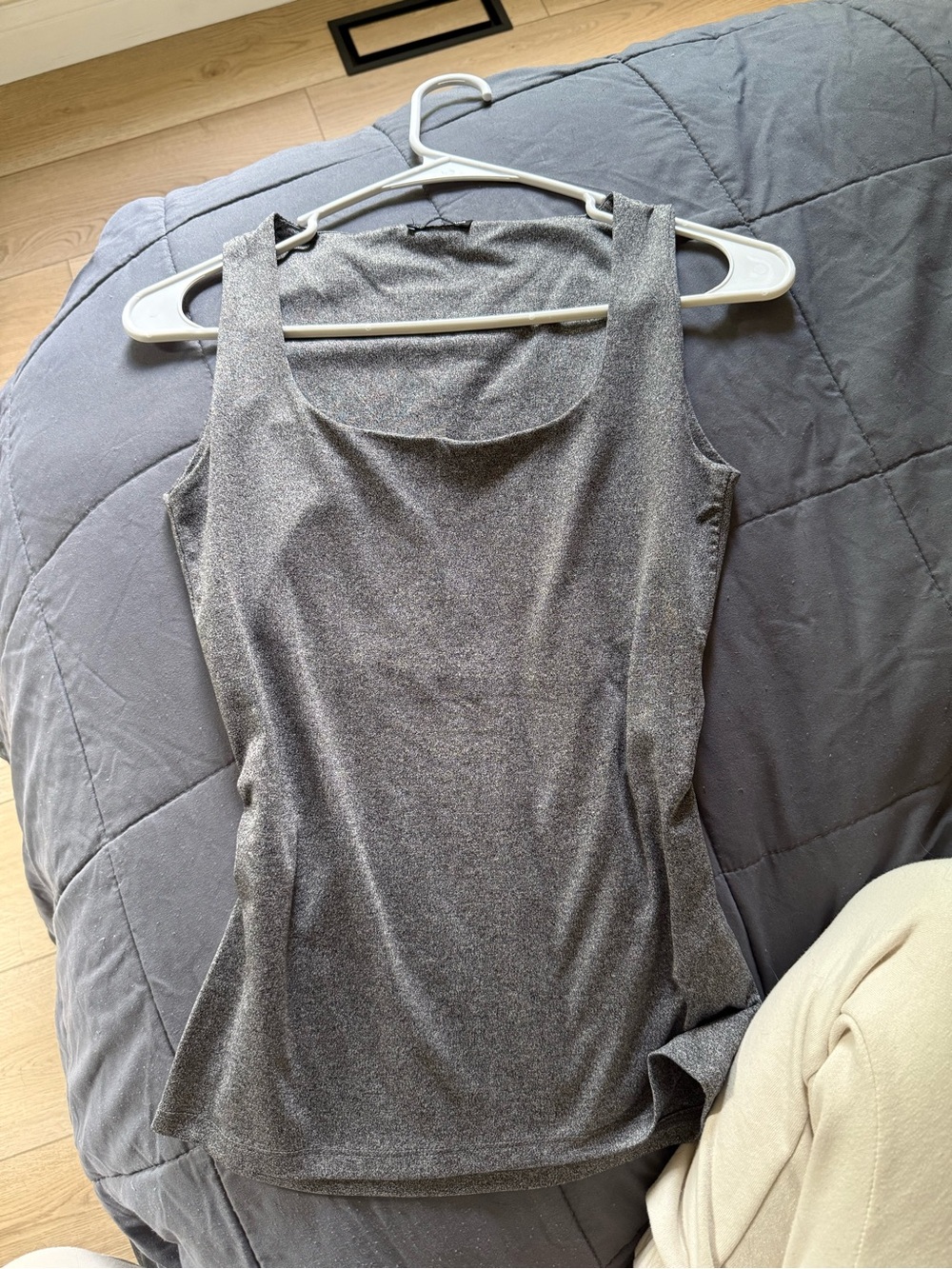 Zara Gray Sleeveless Tank Top